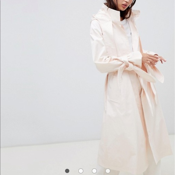 ASOS hooded Mac trench coat - Picture 2 of 3